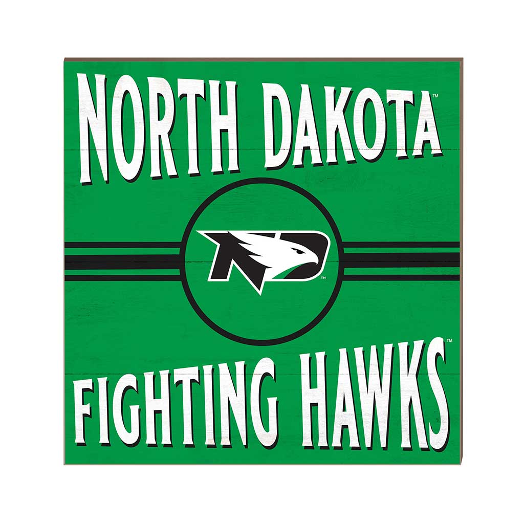 10x10 Retro Team Sign North Dakota Fighting Hawks