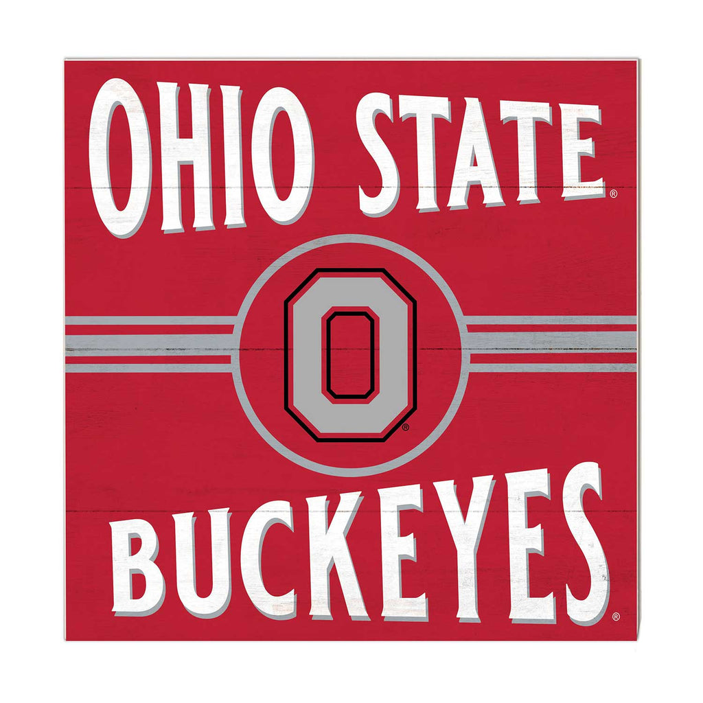 10x10 Retro Team Sign Ohio State Buckeyes