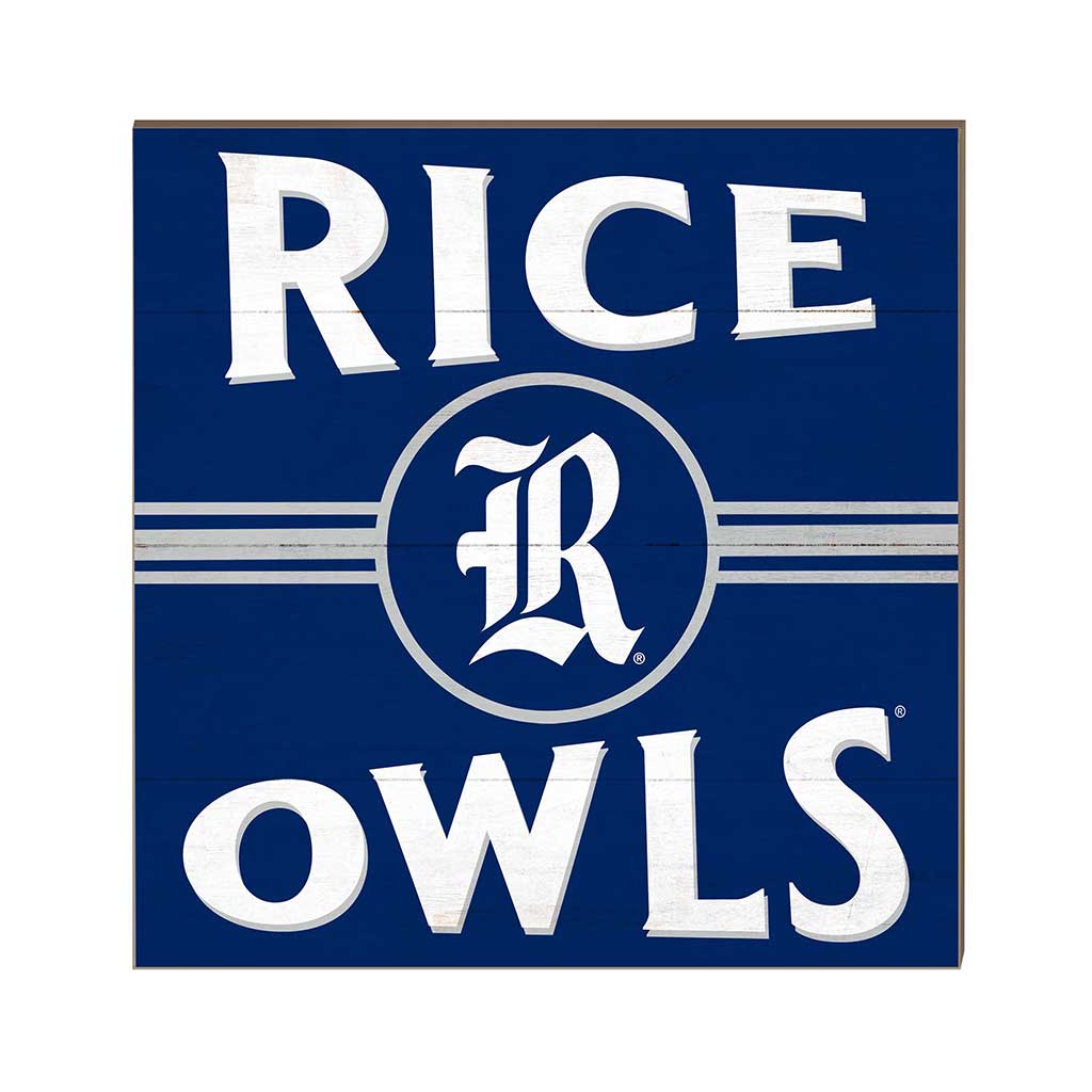10x10 Retro Team Sign Rice Owls