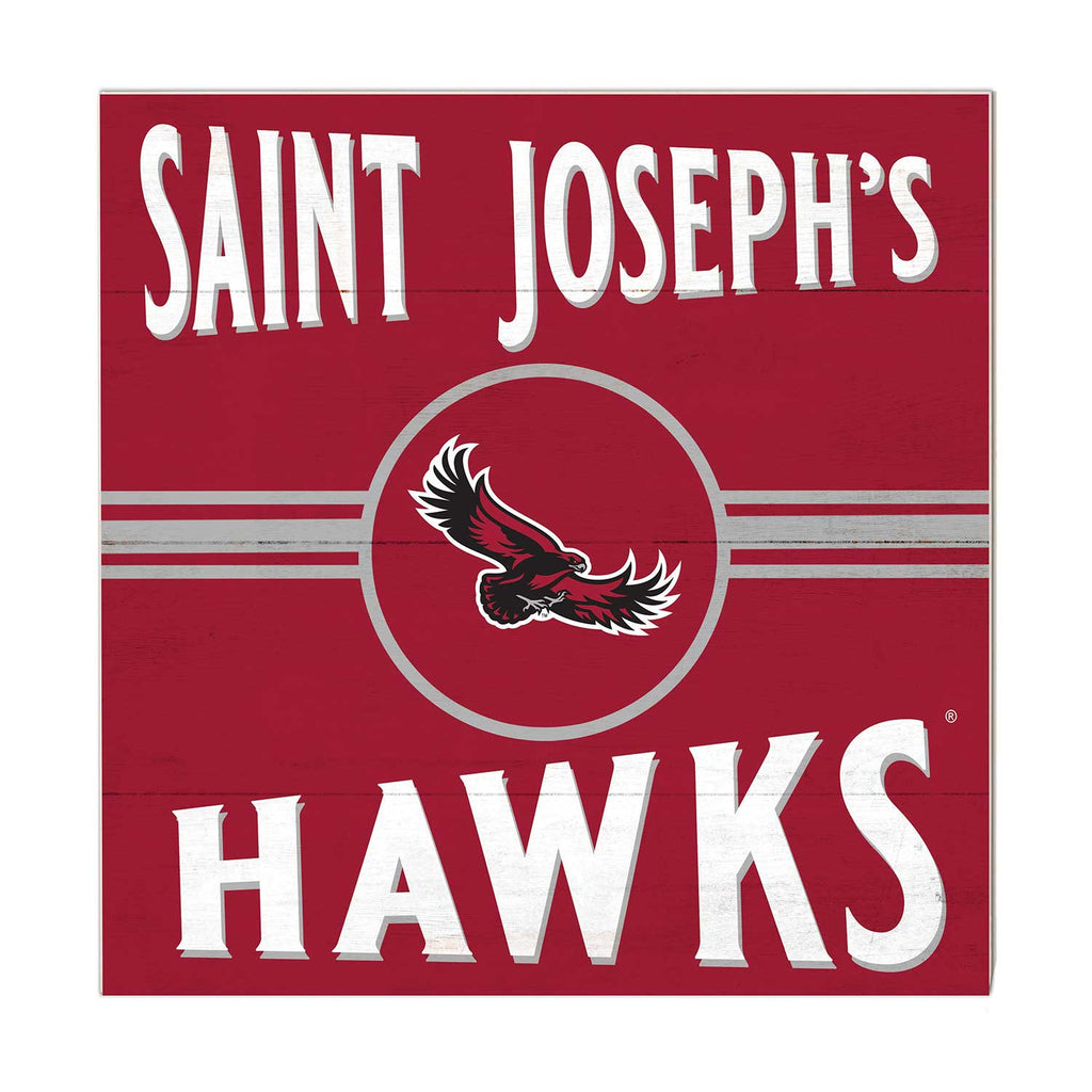 10x10 Retro Team Sign Saint Joseph's Univ Hawks