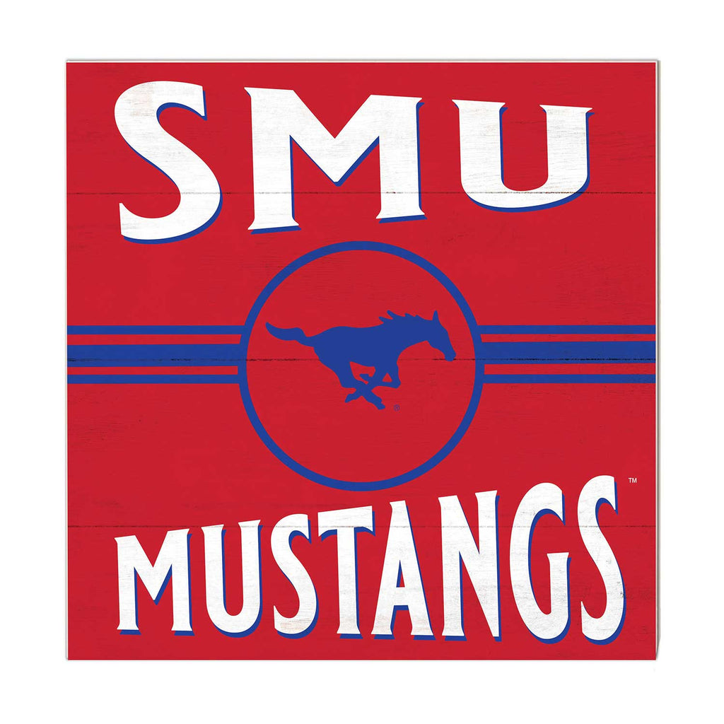 10x10 Retro Team Sign Southern Methodist Mustangs