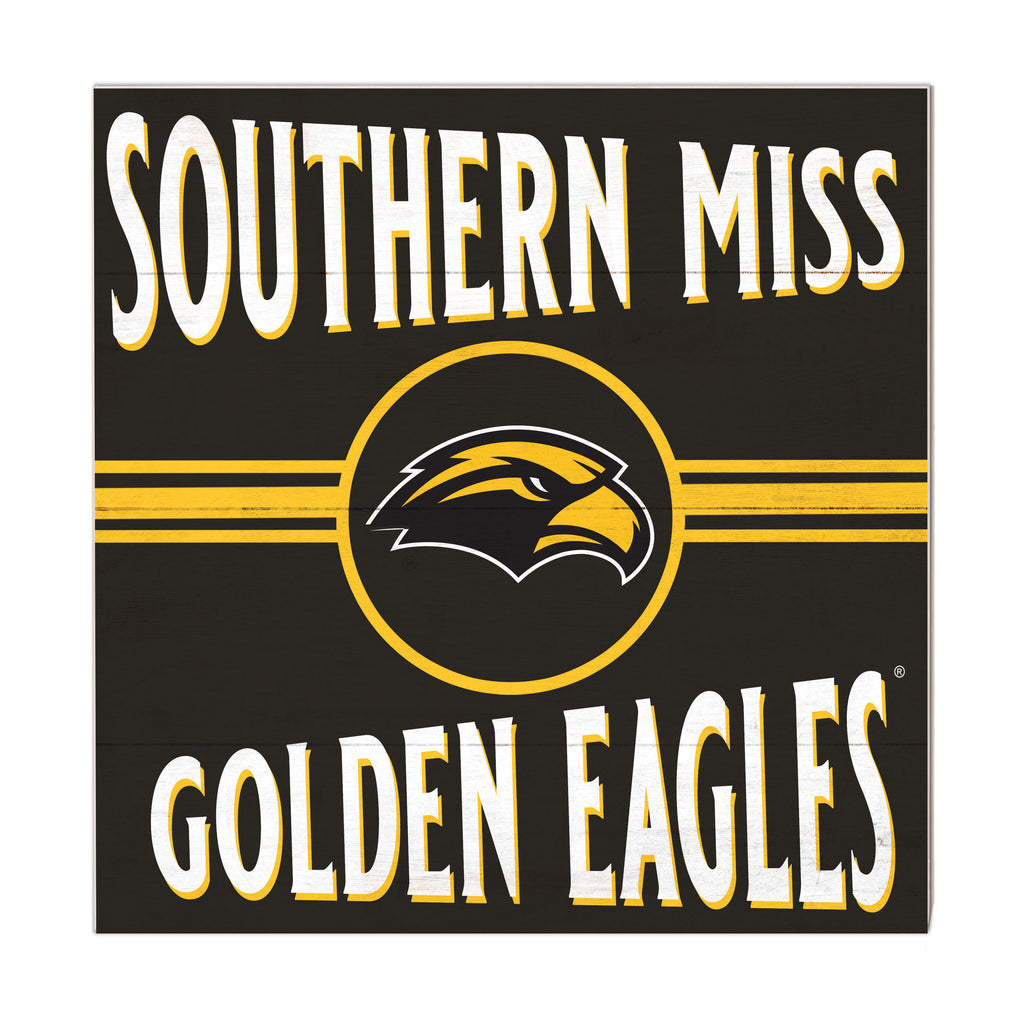 10x10 Retro Team Sign Southern Mississippi Golden Eagles