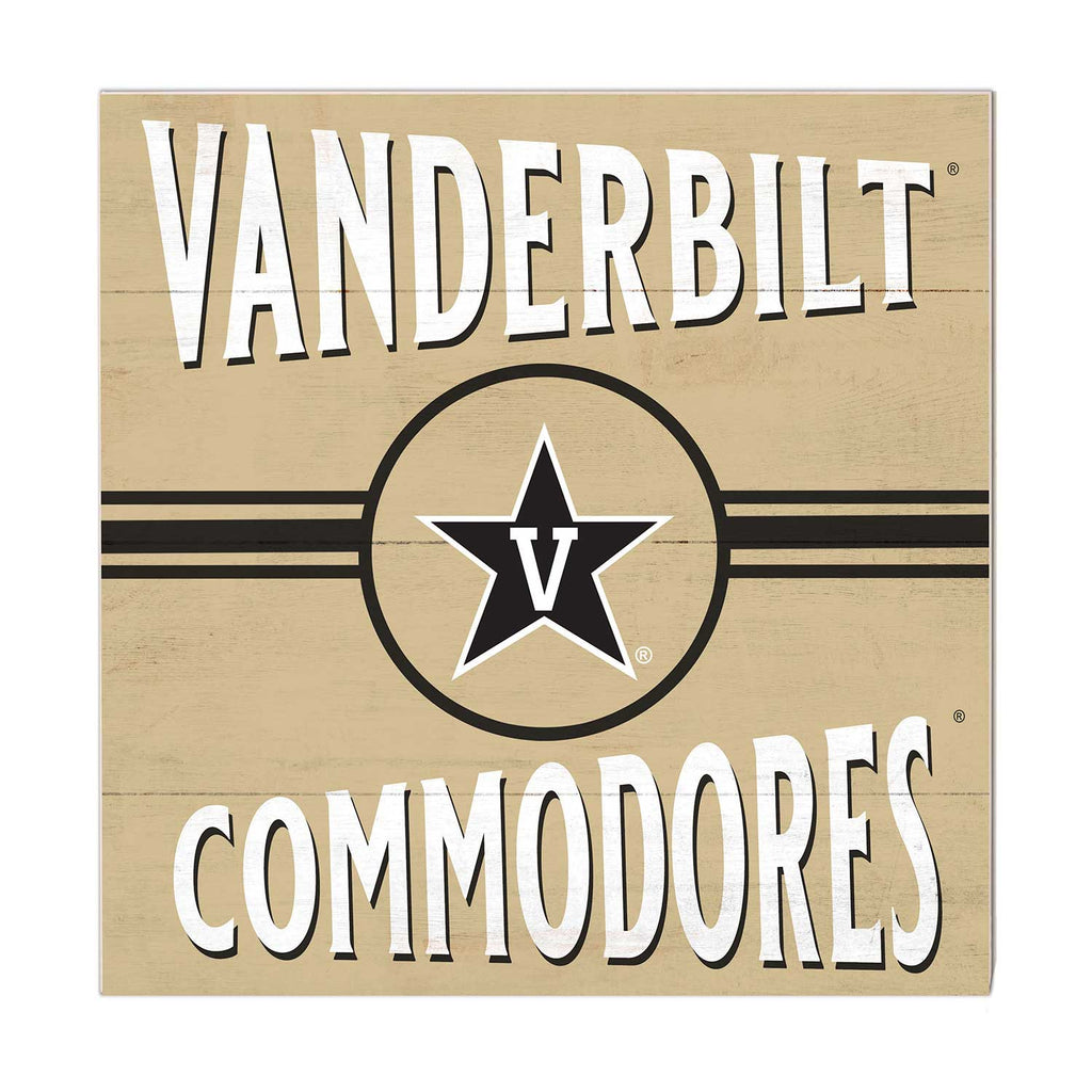 10x10 Retro Team Sign Vanderbilt Commodores