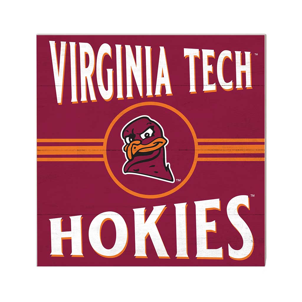 10x10 Retro Team Sign Virginia Tech Hokies