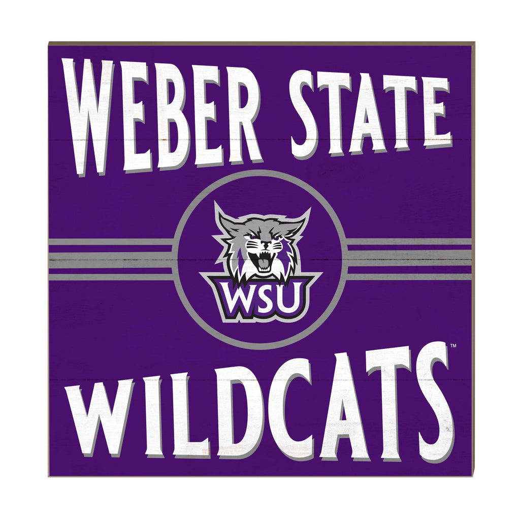 10x10 Retro Team Sign Weber State Wildcats
