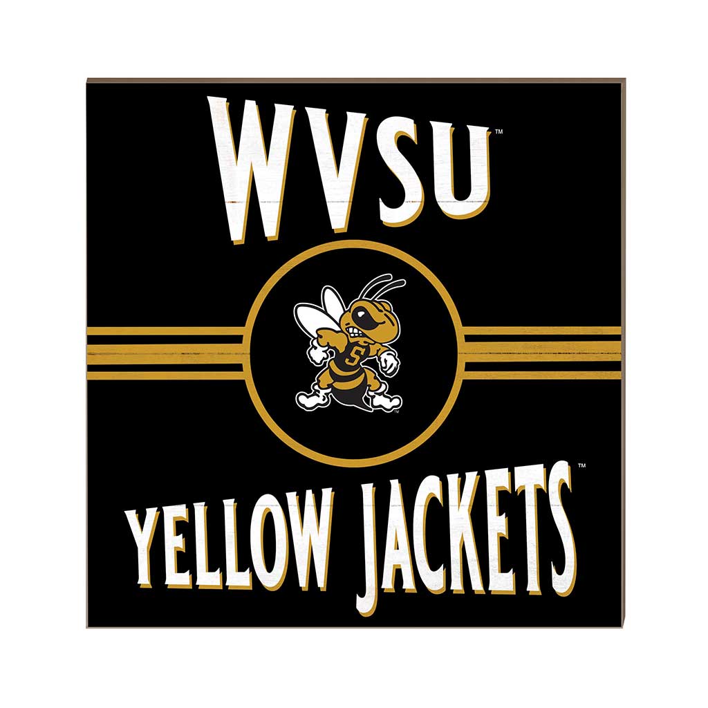 10x10 Retro Team Sign West Virginia State Yellow Jackets