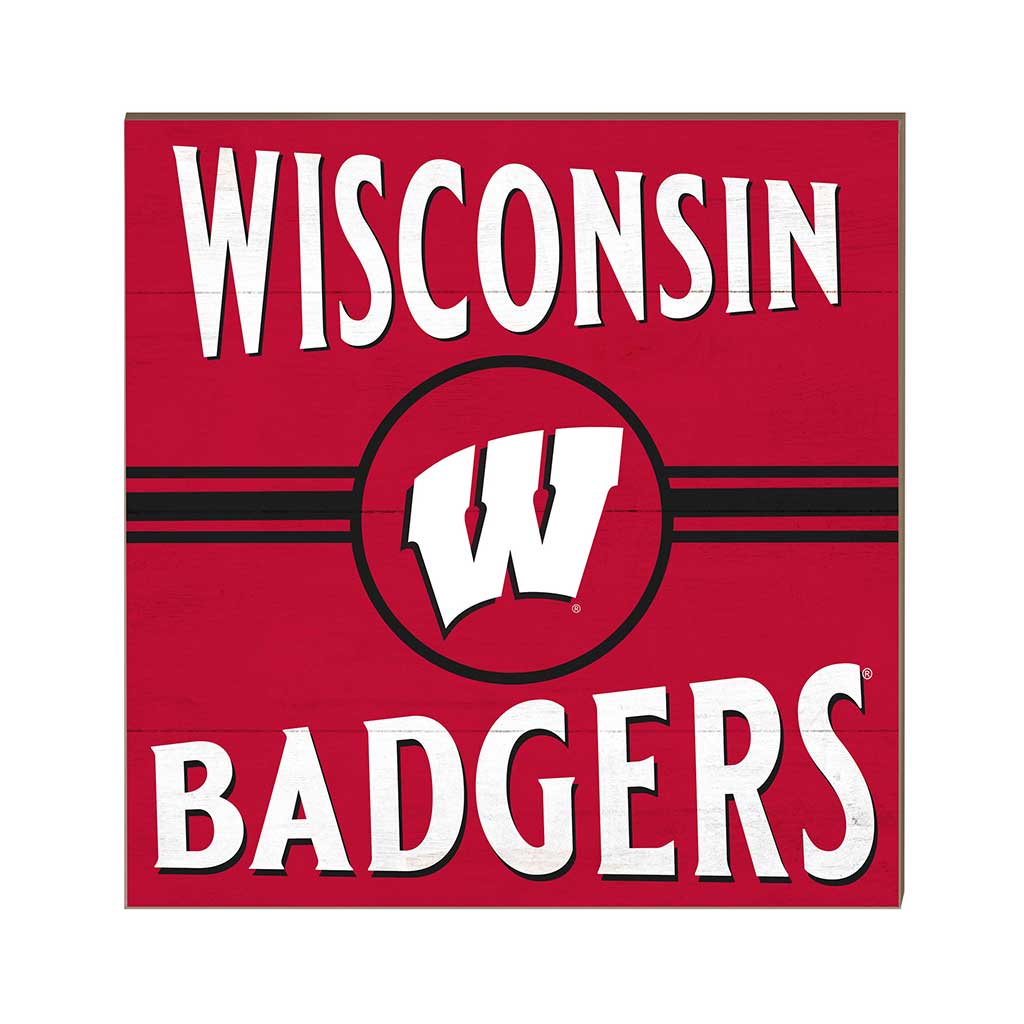 10x10 Retro Team Sign Wisconsin Badgers