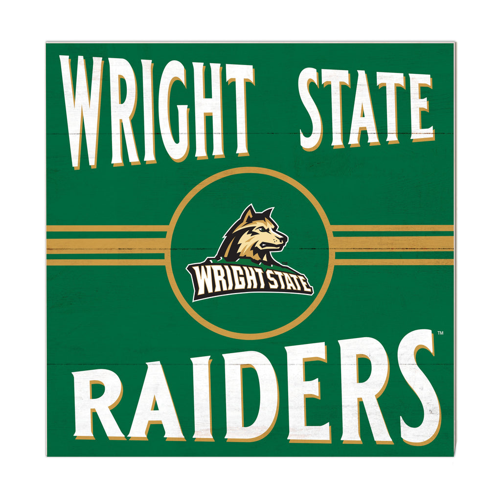 10x10 Retro Team Sign Wright State University Raiders