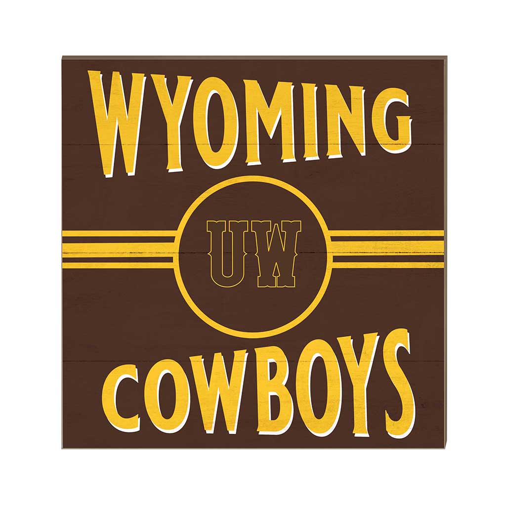10x10 Retro Team Sign Wyoming Cowboys