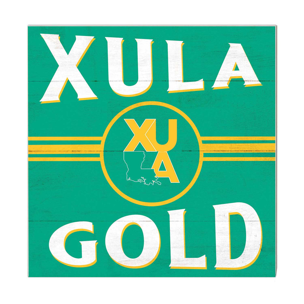 10x10 Retro Team Sign Xavier University of Louisiana Gold Rush