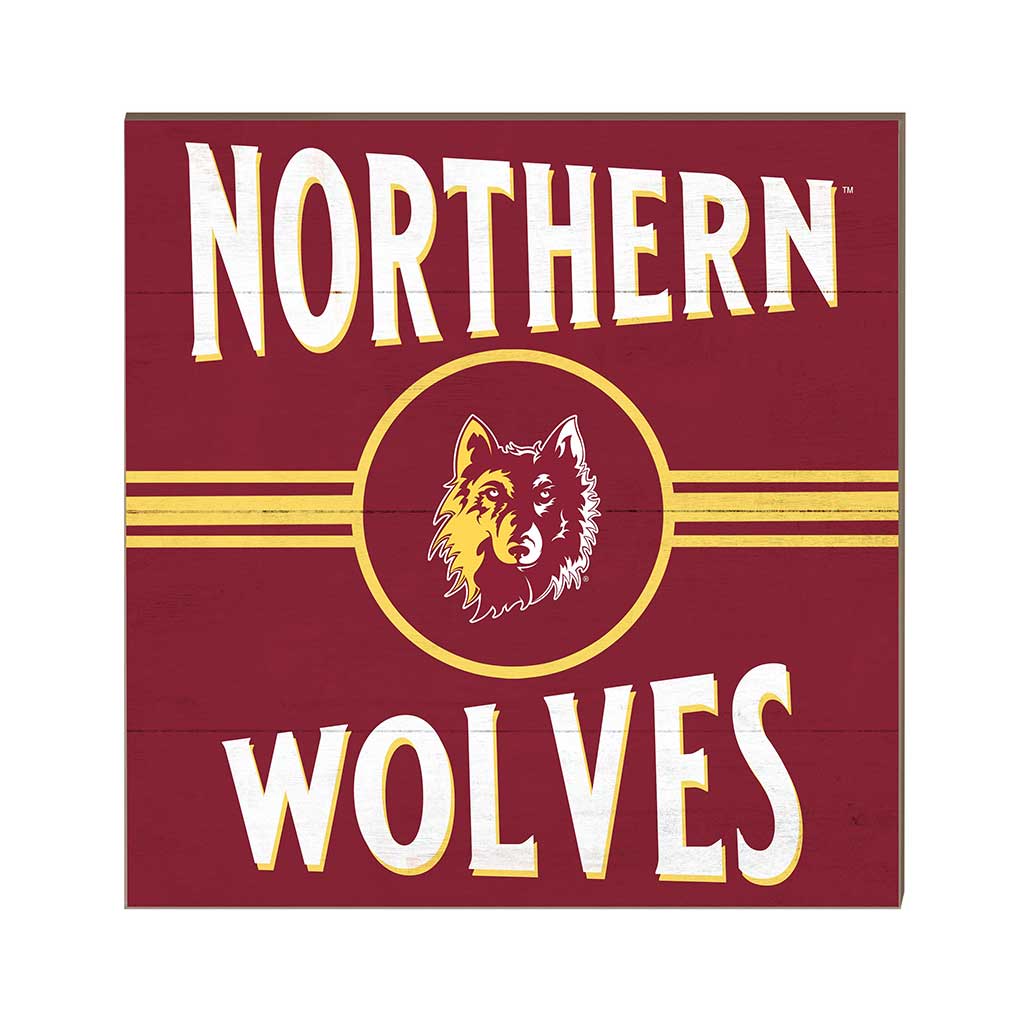 10x10 Retro Team Sign Northern State University Wolves