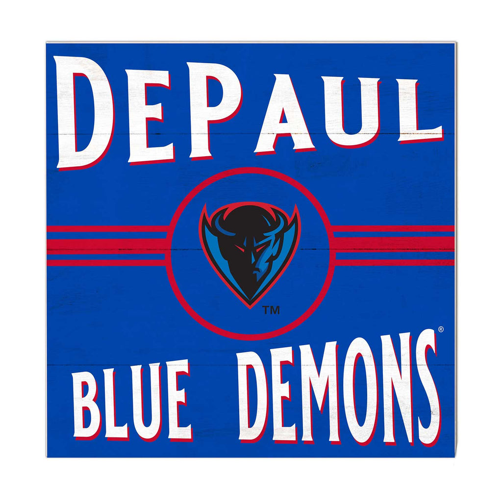 10x10 Retro Team Sign DePaul Blue Demons