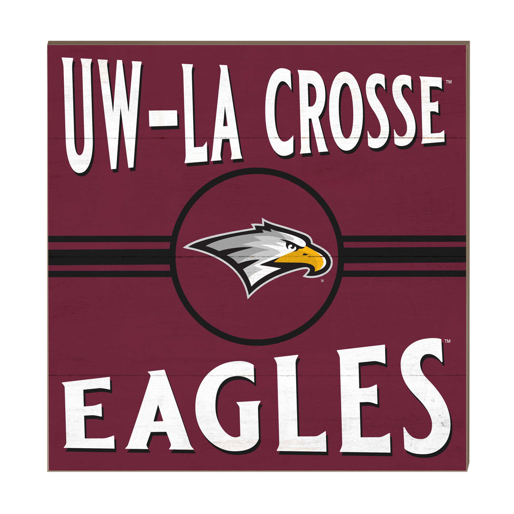 10x10 Retro Team Sign University of Wisconsin La Crosse Eagles