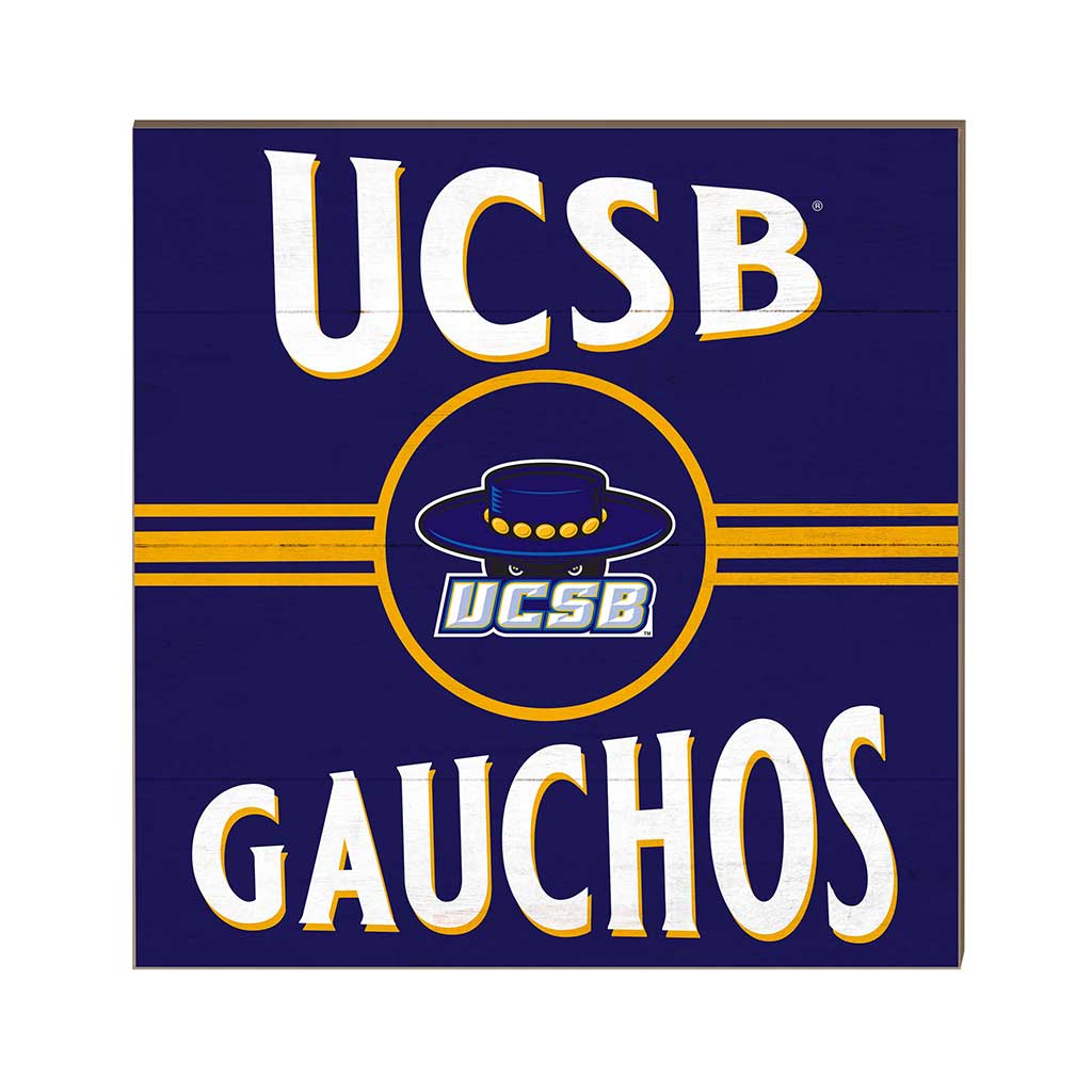 10x10 Retro Team Sign University of California Santa Barbra Gauchos