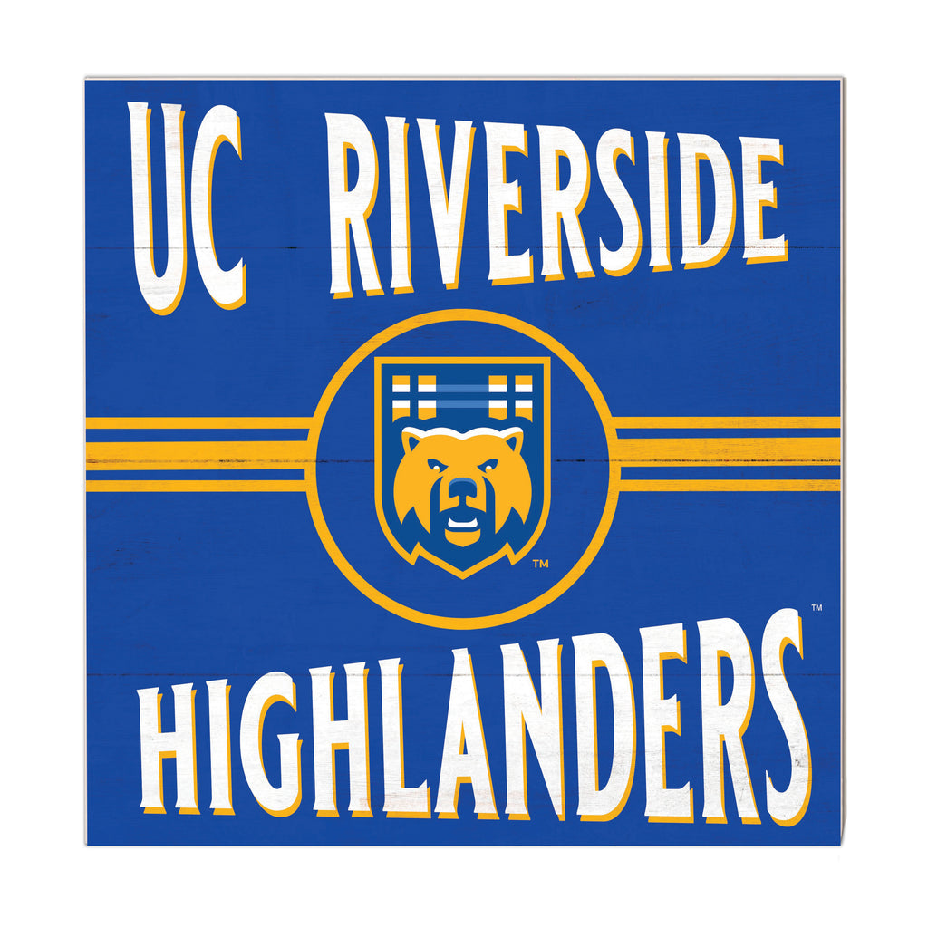 10x10 Retro Team Sign University of California Riverside Highlanders