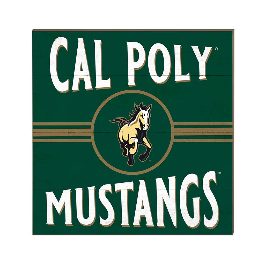 10x10 Retro Team Sign California Polytechnic State Mustangs