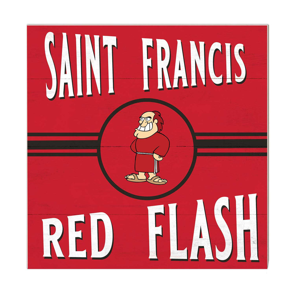 10x10 Retro Team Sign Saint Francis Red Flash