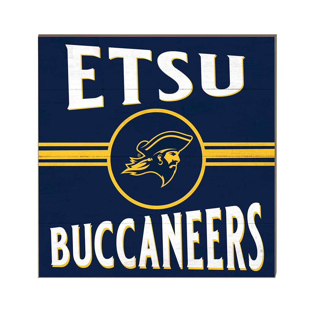 10x10 Retro Team Sign East Tennessee State Buccaneers