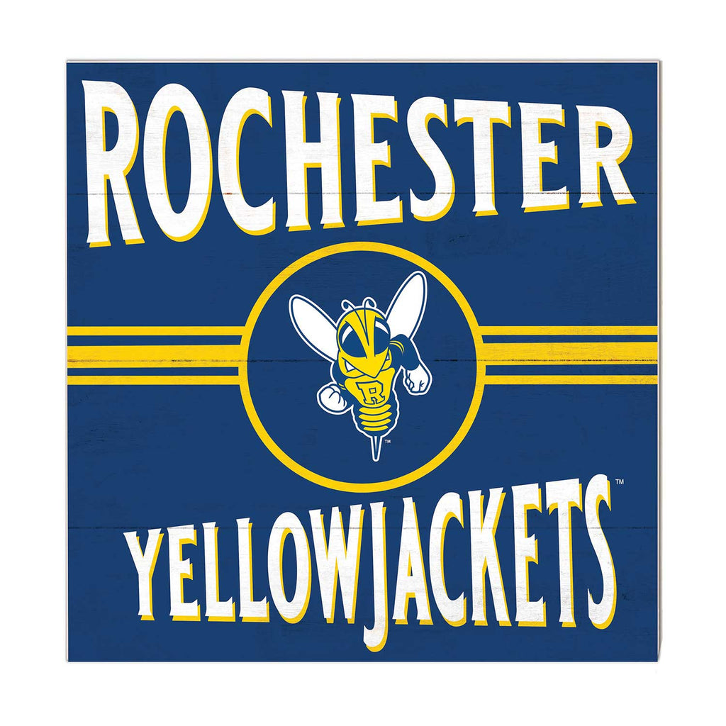 10x10 Retro Team Sign University of Rochester Yellowjacket