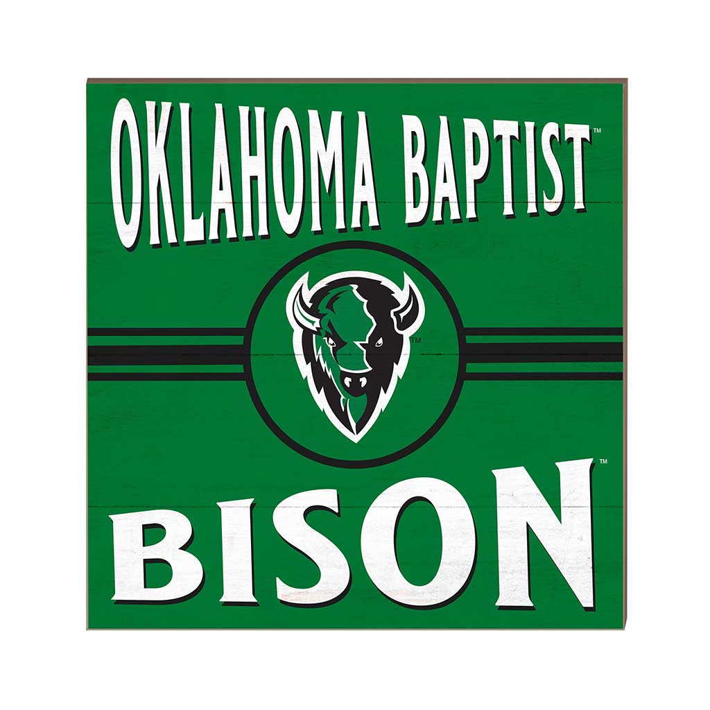 10x10 Retro Team Sign Oklahoma Baptist University Bison