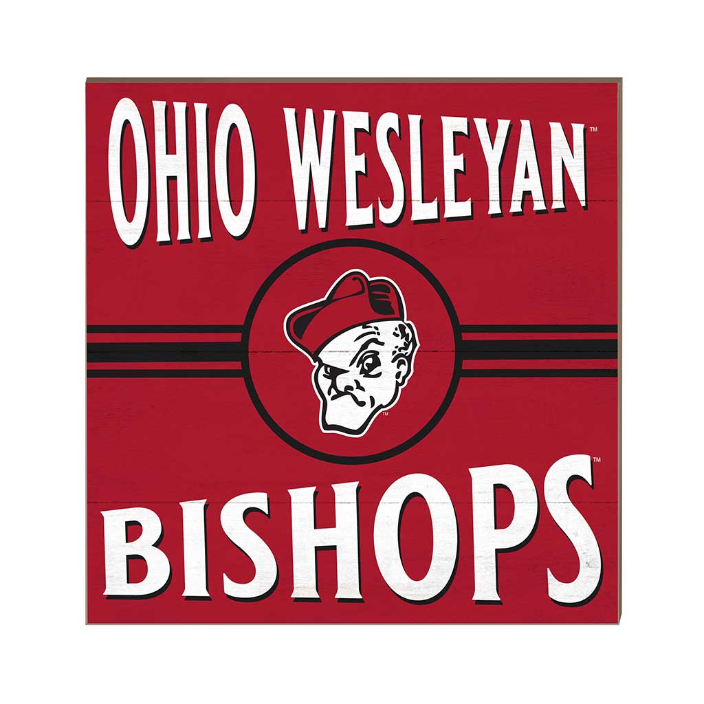 10x10 Retro Team Sign Ohio Wesleyan University Battling Bishops