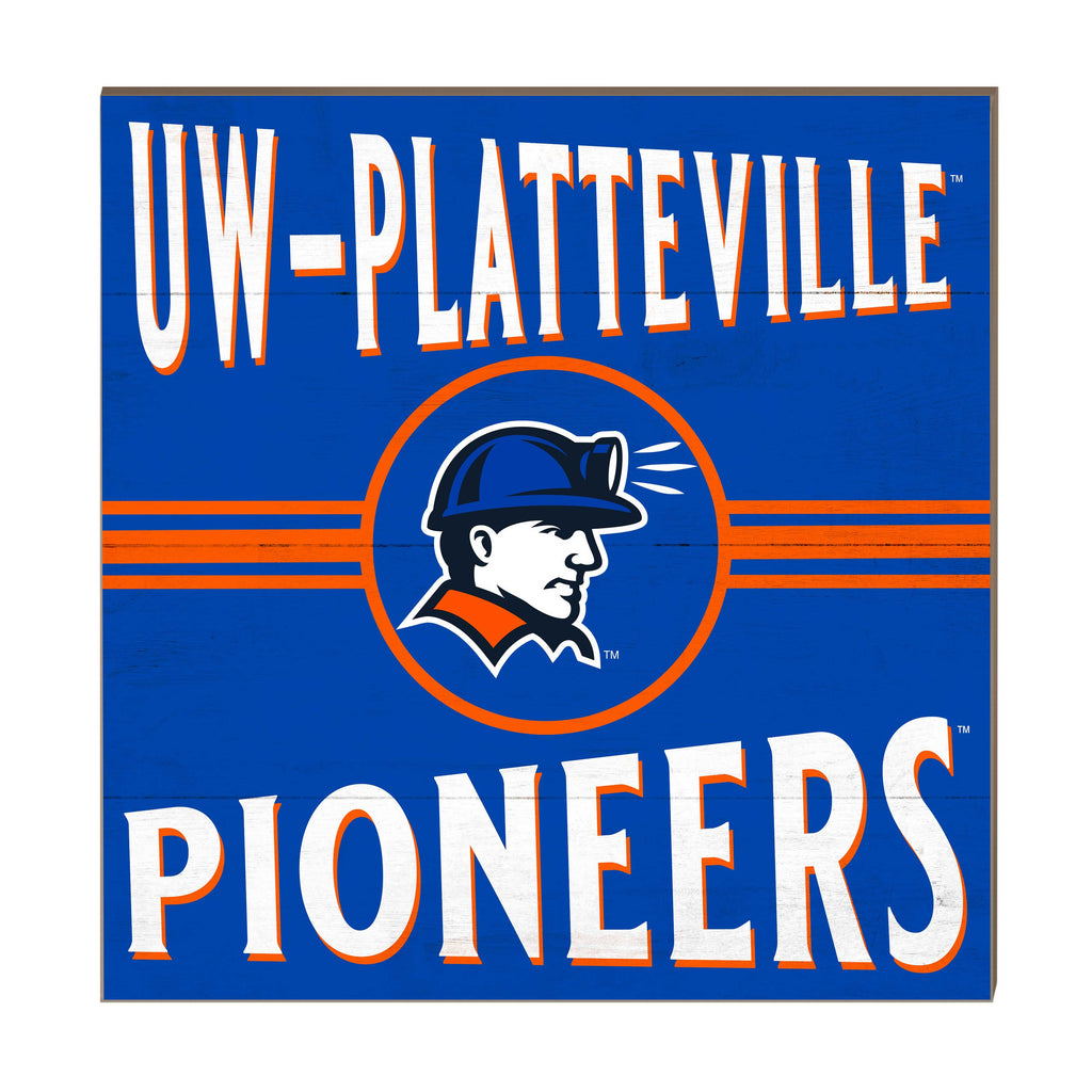 10x10 Retro Team Sign Wisconsin - Platteville PIONEERS