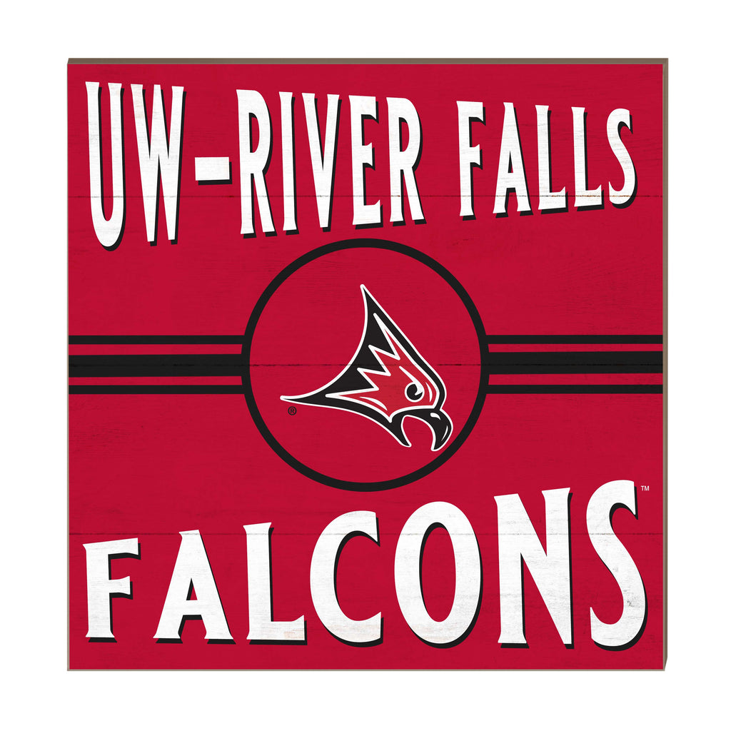 10x10 Retro Team Sign Wisconsin - River Falls FALCONS