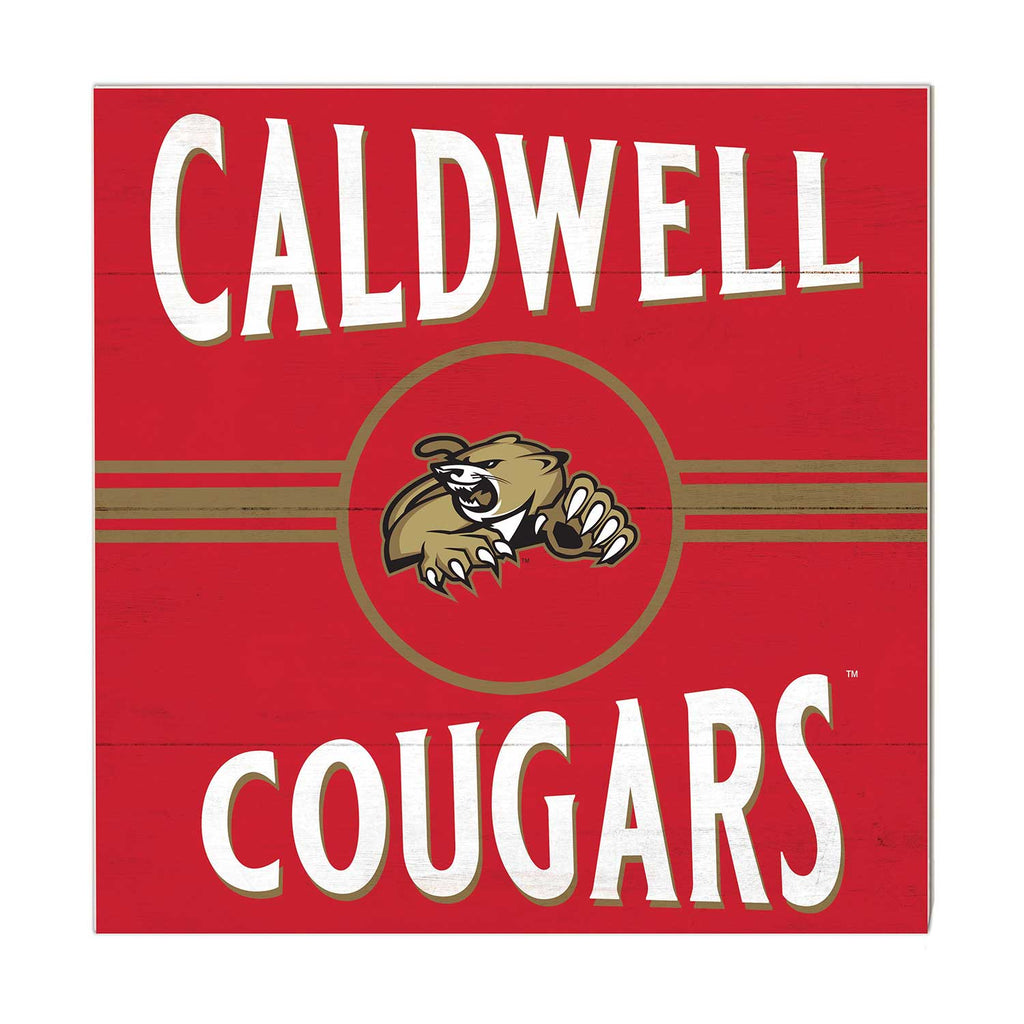 10x10 Retro Team Sign Caldwell University COUGARS