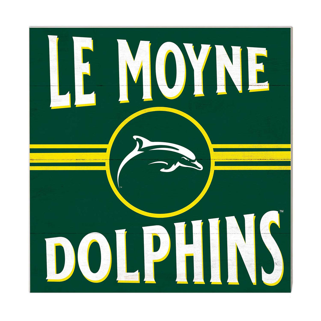 10x10 Retro Team Sign Le Moyne College DOLPHINS