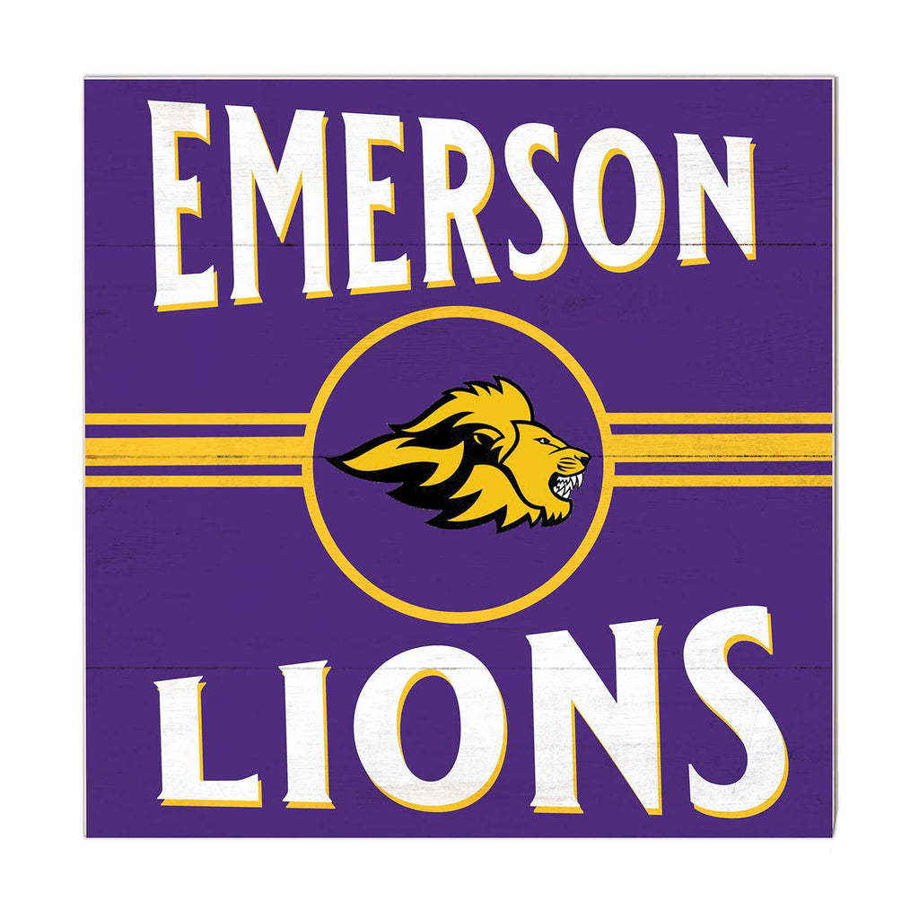 10x10 Retro Team Sign Emerson College Lions