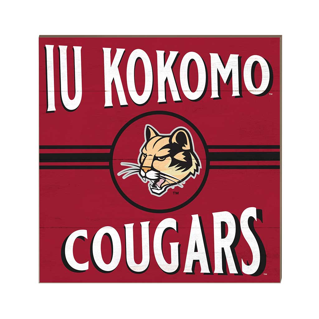 10x10 Retro Team Sign Indiana University Kokomo Cougars