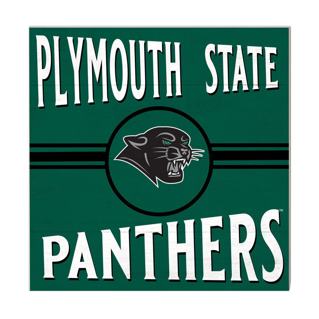 10x10 Retro Team Sign Plymouth State University Panthers