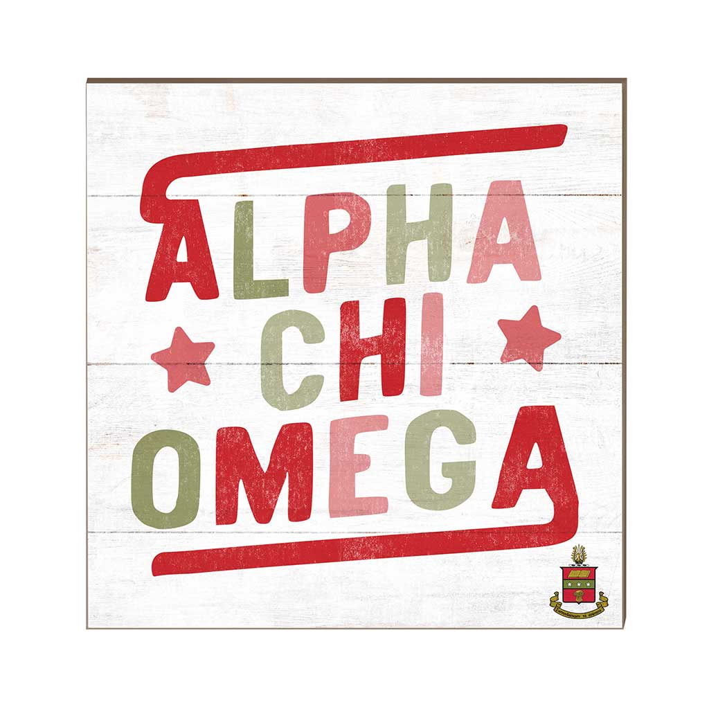 10x10 Retro Greek Sign Greek-Alpha Chi Omega