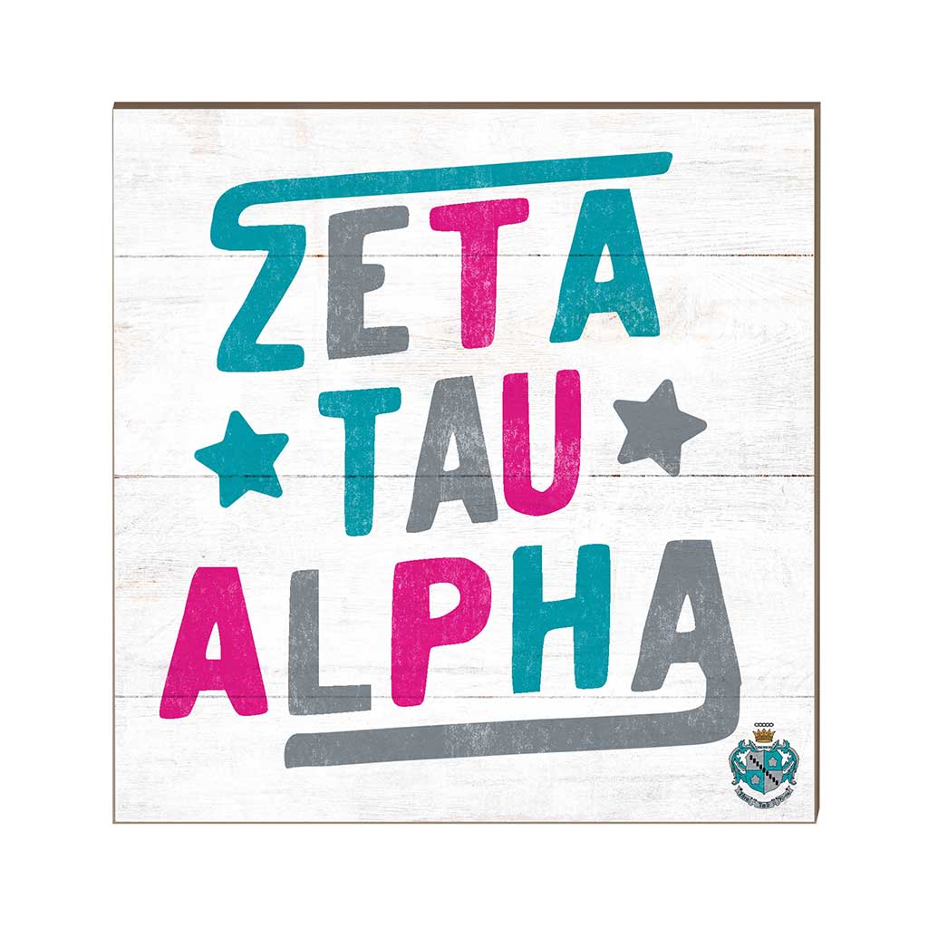 10x10 Retro Greek Sign Greek-Zeta Tau Alpha