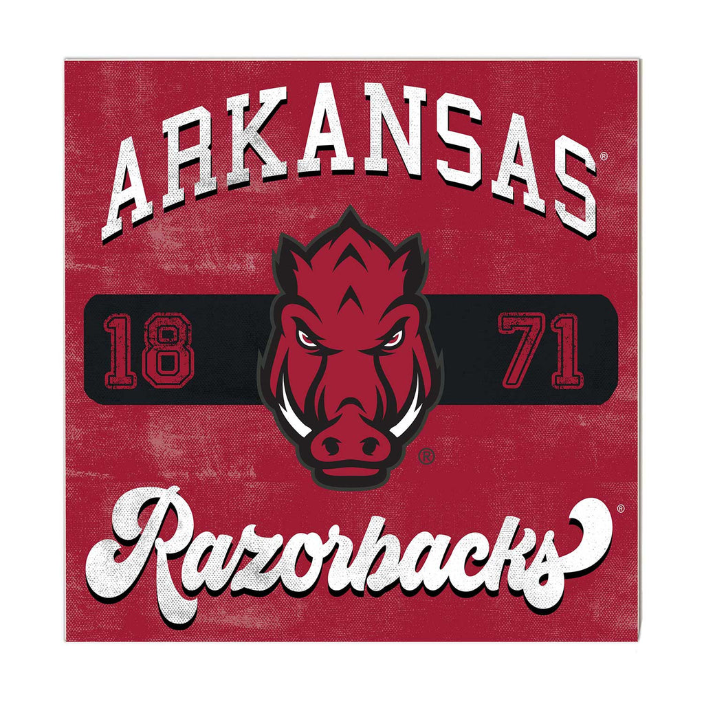 10x10 Retro Team Mascot Sign Arkansas Razorbacks