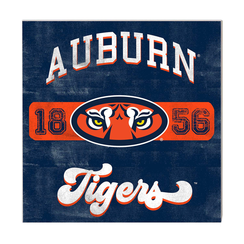 10x10 Retro Team Mascot Sign Auburn Tigers
