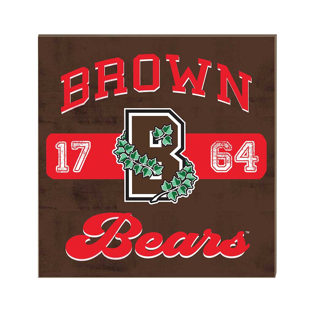 10x10 Retro Team Mascot Sign Brown Bears