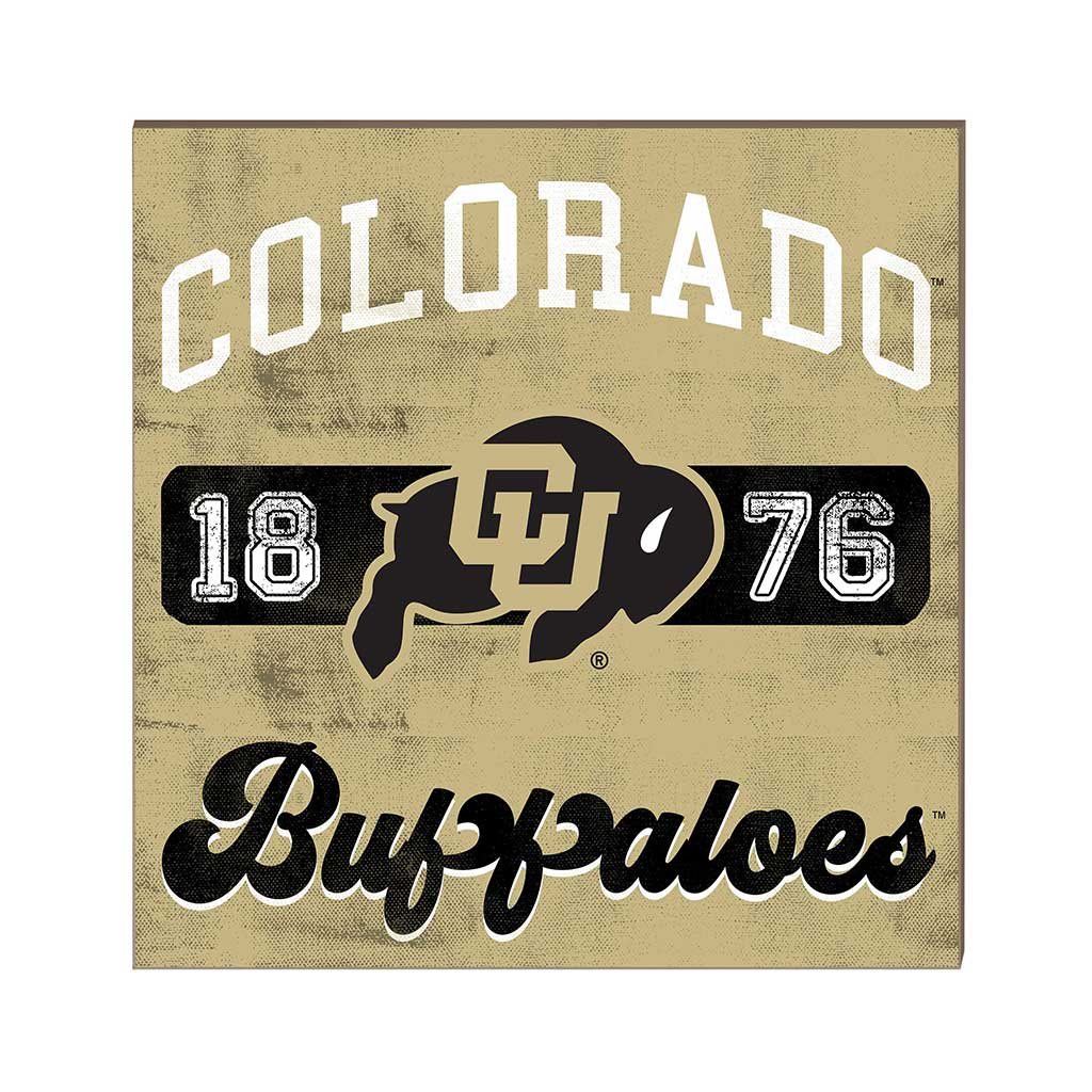 10x10 Retro Team Mascot Sign Colorado (Boulder) Buffaloes