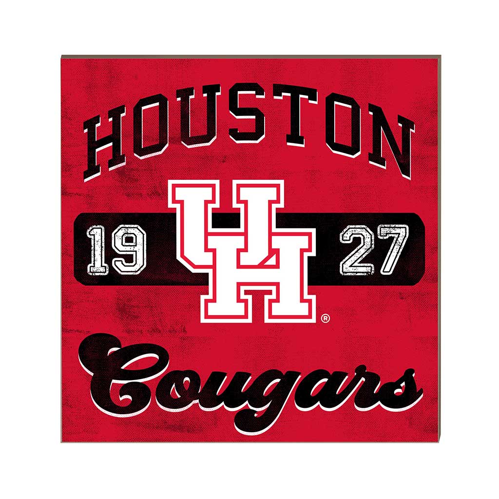 10x10 Retro Team Mascot Sign Houston Cougars