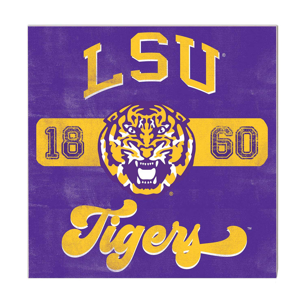 10x10 Retro Team Mascot Sign LSU Fighting Tigers