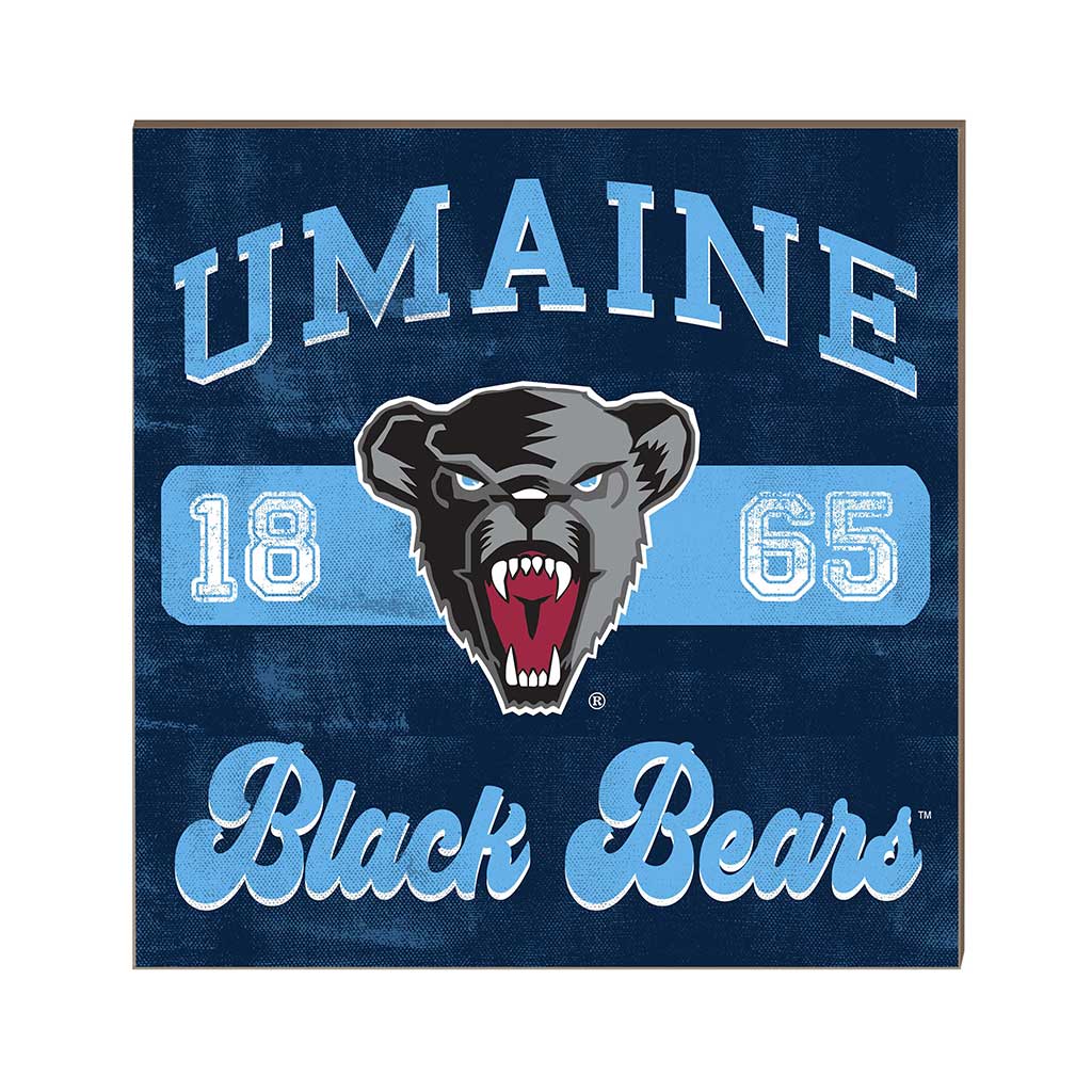 10x10 Retro Team Mascot Sign Maine (Orono) Black Bears