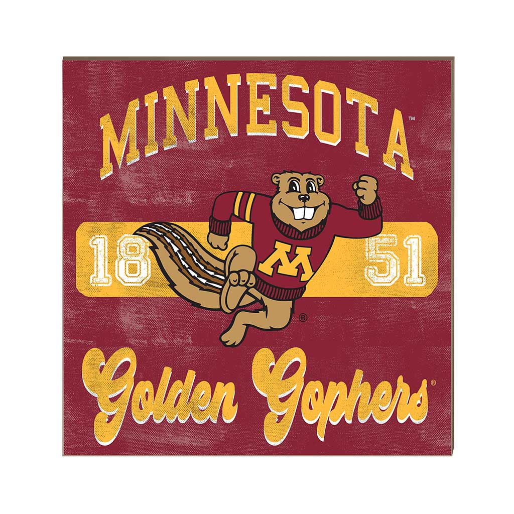 10x10 Retro Team Mascot Sign Minnesota Golden Gophers