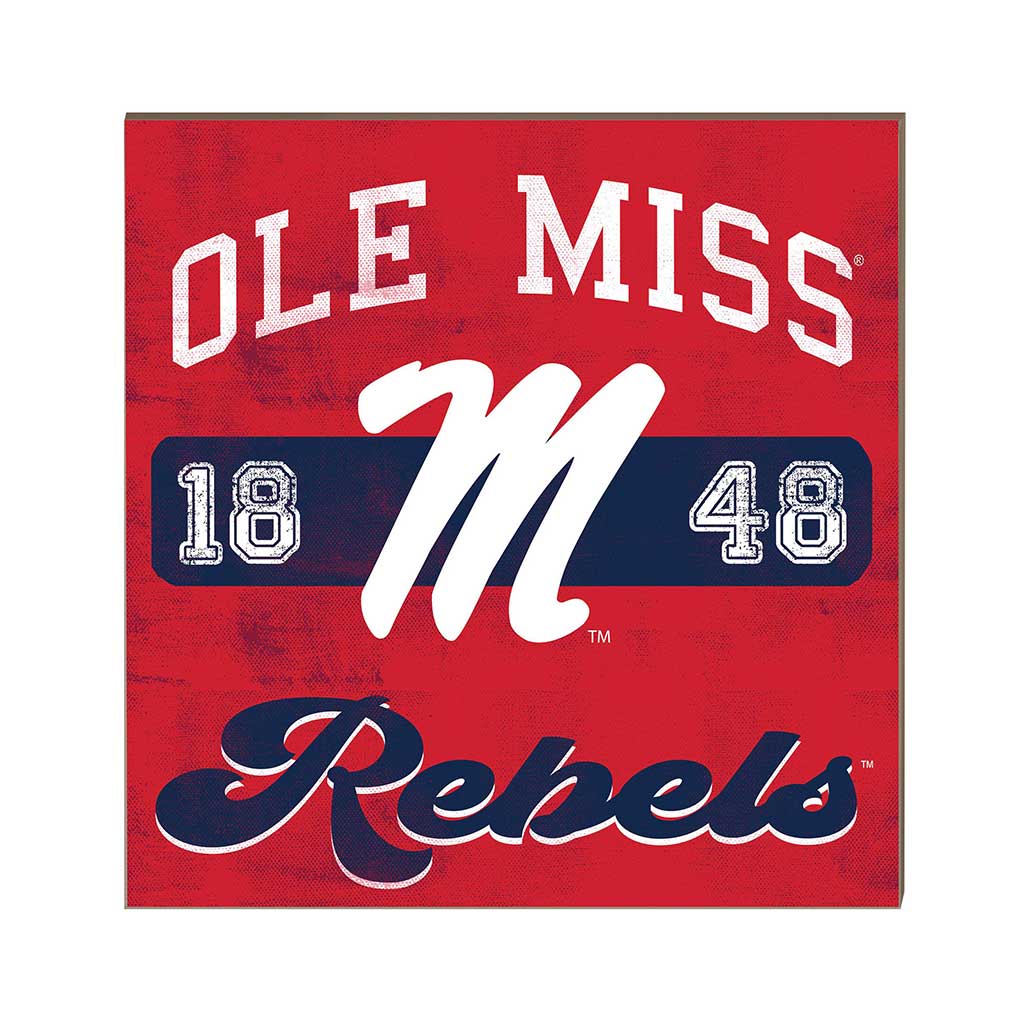 10x10 Retro Team Mascot Sign Mississippi Rebels