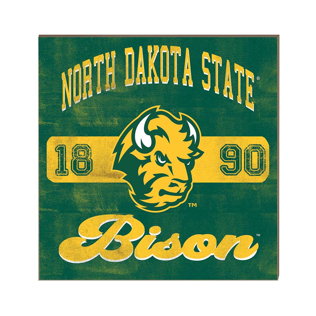 10x10 Retro Team Mascot Sign North Dakota State Bison