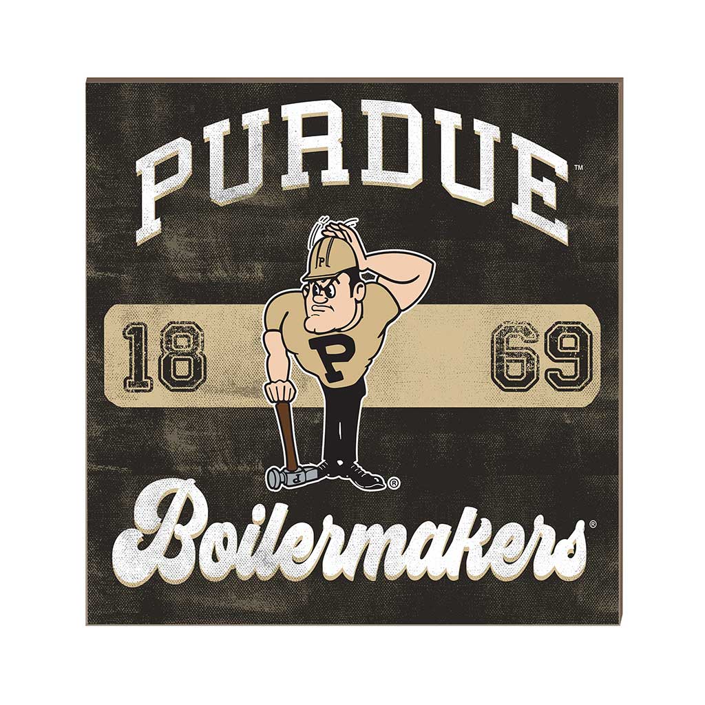 10x10 Retro Team Mascot Sign Purdue Boilermakers