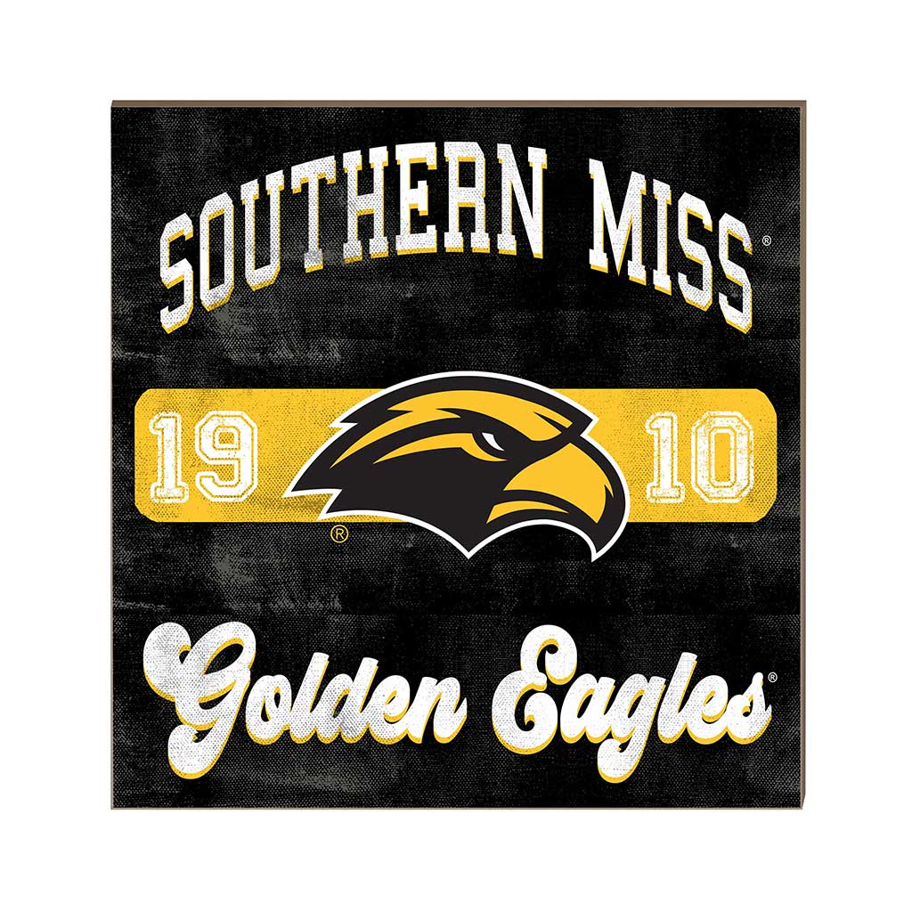 10x10 Retro Team Mascot Sign Southern Mississippi Golden Eagles