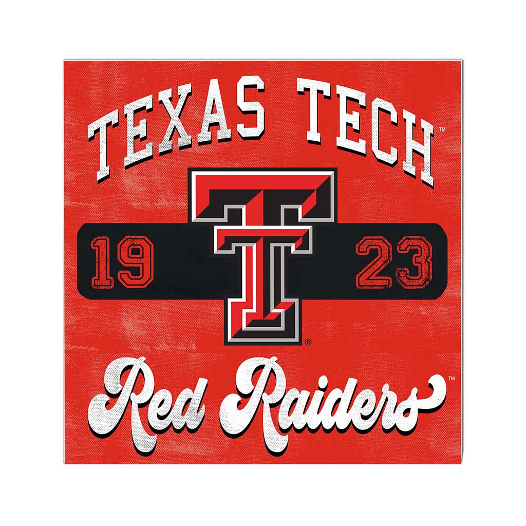 10x10 Retro Team Mascot Sign Texas Tech Red Raiders