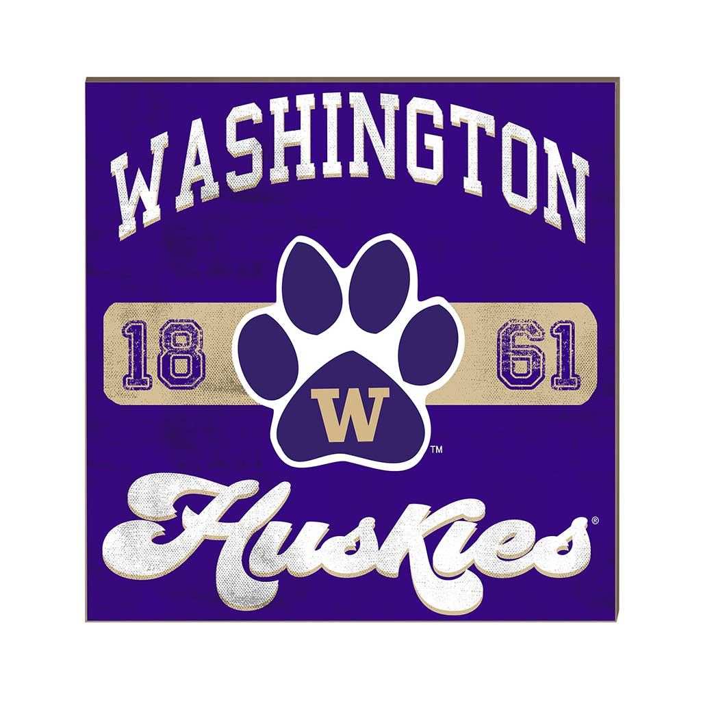 10x10 Retro Team Mascot Sign Washington Huskies