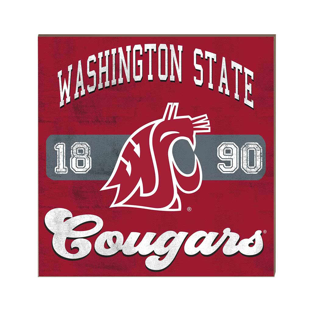 10x10 Retro Team Mascot Sign Washington State Cougars