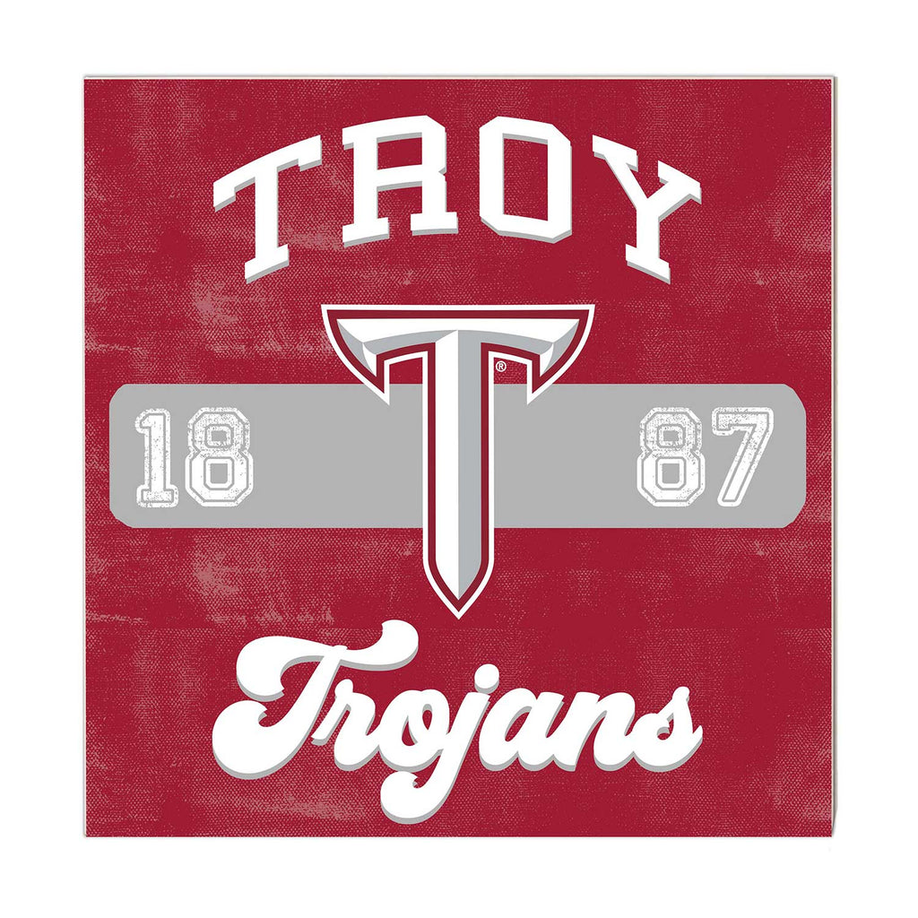 10x10 Retro Team Mascot Sign Troy Trojans